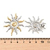 304 Stainless Steel Two Tone Stud Earrings EJEW-R031-01GP-4