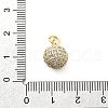 Brass Micro Pave Cubic Zirconia Pendants KK-Q029-02F-G-3