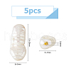 Hobbspring 5Pcs Baroque Natural Keshi Pearl Beads PEAR-HS0001-08-2