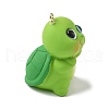 Tortoise Opaque Resin Pendants RESI-Z035-01P-02-2