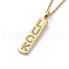 304 Stainless Steel Chain Necklaces NJEW-G335-40G-2