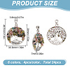 24Pcs 6 Styles Tibetan Styles Alloy Pendants PALLOY-HY00036-2