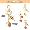Hedgehog Alloy Enamel Keychain KEYC-YW00070-01-3