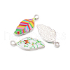 Alloy Enamel Pendants PALLOY-TAC0009-25P-4