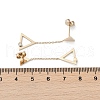304 Stainless Steel Rhinestone Stud Earrings EJEW-Z089-17G-5