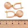 Brass Shimmer Hoop Earrings EJEW-K300-29G-5