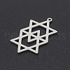 Non-Tarnish 201 Stainless Steel Pendants STAS-S105-LA234-2