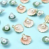 20Pcs 4 Styles Alloy Pendants ENAM-YW0004-03-4