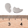 Non-Tarnish 304 Stainless Steel Split Beads STAS-M063-02P-3