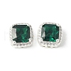 Brass Micro Pave Cubic Zirconia Beads KK-A253-20S-03-1