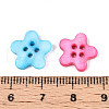 4-Hole Dyed Freshwater Shell Buttons SHEL-T020-27-3