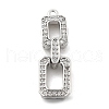 Brass Micro Pave Cubic Zirconia Pendant KK-L228-16P-1