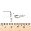 Brass Stud Earring Findings KK-D369-01P-3