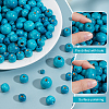  580Pcs 7 styles Dyed Natural Wood Beads WOOD-PH0002-87-4