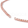 Brass Rhinestone Tennis Slider Bracelet Makings KK-E068-VD015-3-3