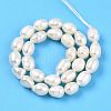 Natural Cultured Freshwater Pearl Beads Strands PEAR-N012-04V-2