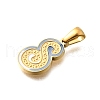 304 Stainless Steel Pendants STAS-K297-01G-S-2
