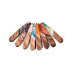 Epoxy Resin & Walnut Wood Pendants RESI-N039-116-1