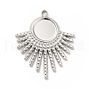Non-Tarnish 304 Stainless Steel Pendant Cabochon Settings X-STAS-H172-13P-1