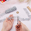 Ethnic Style Iron on/Sew on Polyester Metallic Embroidery Flower Ribbon SRIB-WH0011-204A-3