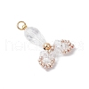 Transparent Glass Pendants PALLOY-MZ00725-01-2