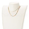 Brass Enamel Link Chain Necklaces NJEW-JN03554-3