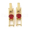 Rack Plating Brass Micro Pave Cubic Zirconia Watch Band Clasps KK-A234-016G-01-1