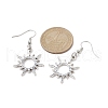 5 Pairs 5 Styles Alloy Hollow Dangle Earrings EJEW-JE05495-S-3