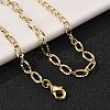 Brass Cable Chain Bracelets for Women Men BJEW-F494-05G-5