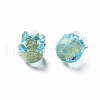 Handmade Gold Foil Lampwork Beads X-FOIL-T004-04B-2