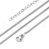 316 Surgical Stainless Steel Venetian Chain Necklaces NJEW-M176-05-B-1