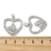 Rack Plating Brass Micro Pave Cubic Zirconia Pendants KK-F869-17P-3
