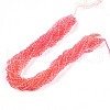Baking Paint Transparent Glass Beads Strands X1-DGLA-A035-T4mm-A01-2