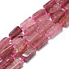Natural Strawberry Quartz Beads Strands G-O170-122-1