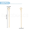 Unicraftale 200Pcs 304 Stainless Steel Eye Pins STAS-UN0054-76-3