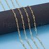 Soldered Brass Paperclip Chains CHC-G005-06G-5