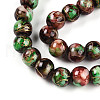Baking Painted Glass Beads Strands X1-DGLA-N003-8mm-B07-4