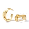 Brass Half Hoop Earrings EJEW-A056-03G-2