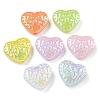 UV Plating Iridescent Acrylic Beads X-OACR-G039-18-1