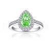925 Sterling Silver Micro Pave Cubic Zirconia Plain Band Rings RJEW-P103-02P-E-1