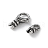 316 Stainless Steel Lobster Claw Clasps Sets STAS-D303-10AS-02-2