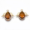 Faceted Glass Pendants X-GLAA-S191-001G-G-NR-2