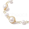 Natural Cultured Freshwater Pearl Beads Link Bracelets for Women BJEW-JB10190-3