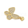 Brass Micro Pave Cubic Zirconia Pendants KK-P293-15G-2