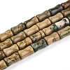 Natural Verdite Stone Beads Strands G-T140-90-4