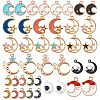 40Pcs 20 Style Golden Alloy Enamel Pendant ENAM-SZ0002-11-1
