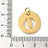 Ion Plating(IP) 304 Stainless Steel Pendants STAS-M074-01G-O-3