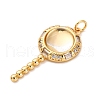 Brass Micro Pave Cubic Zirconia Pendants KK-U076-04G-03-2
