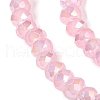 Baking Electroplate Glass Beads Strands X-DGLA-A039-J2MM-B15-3