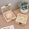DICOSMETIC 2Pcs Wooden Storage Boxes WOCR-DC0001-01A-4